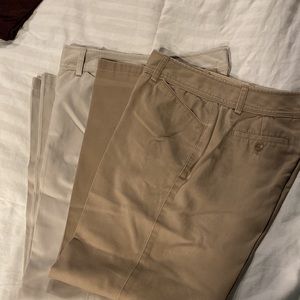 2 pair Eddie Bauer slacks